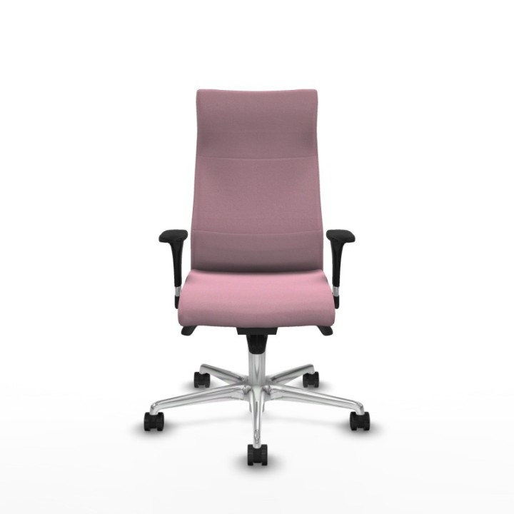 Albacete dirección sincro bali rosa brazos 1D cromados base aluminio ruedas 65 nailon