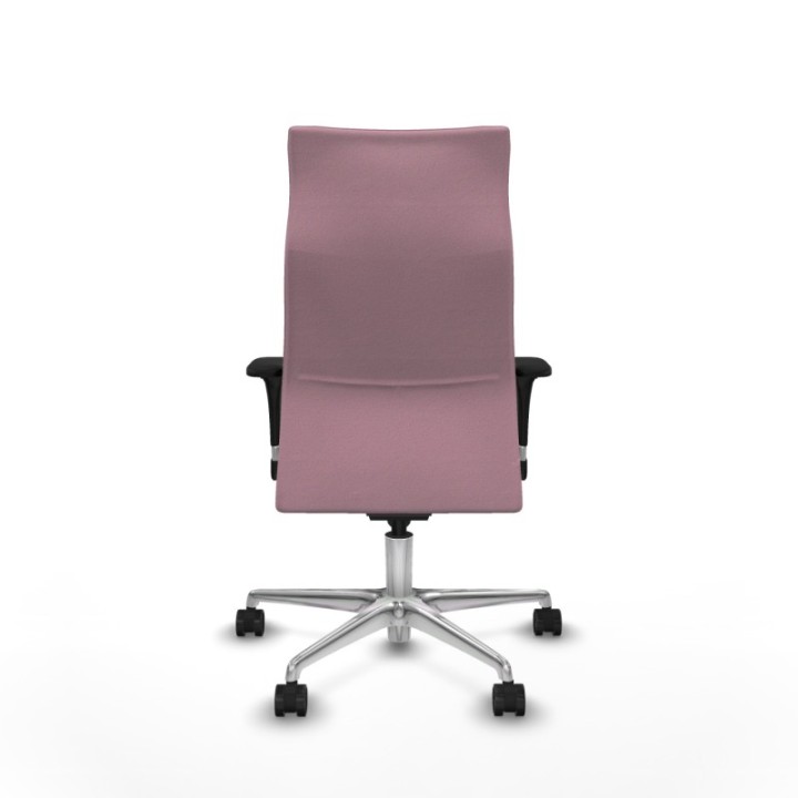 Albacete dirección sincro bali rosa brazos 1D cromados base aluminio ruedas 65 nailon