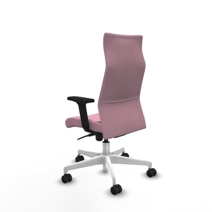 Albacete dirección sincro bali rosa brazos 2D base blanca ruedas 65 nailon