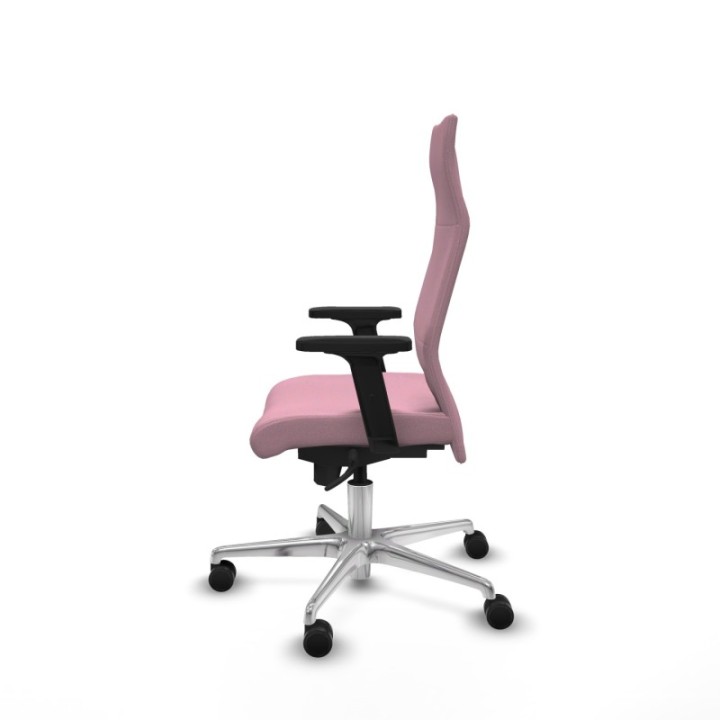 Albacete dirección sincro bali rosa brazos 2D base aluminio ruedas 65 nailon