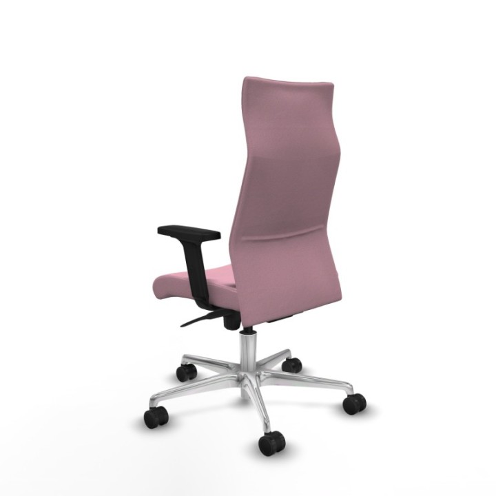 Albacete dirección sincro bali rosa brazos 2D base aluminio ruedas 65 nailon