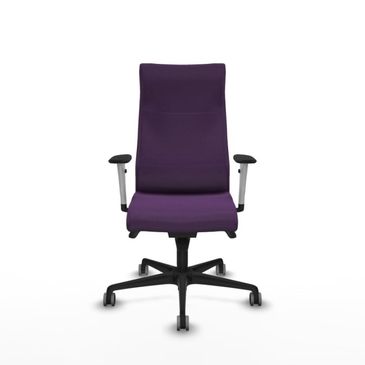 Albacete dirección sincro bali morado brazos 1D blancos base nailon ruedas 65 engomadas