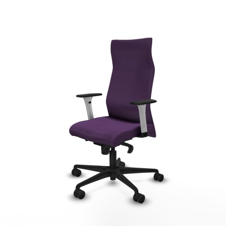 Albacete dirección sincro bali morado brazos 1D blancos base nailon ruedas 65 nailon