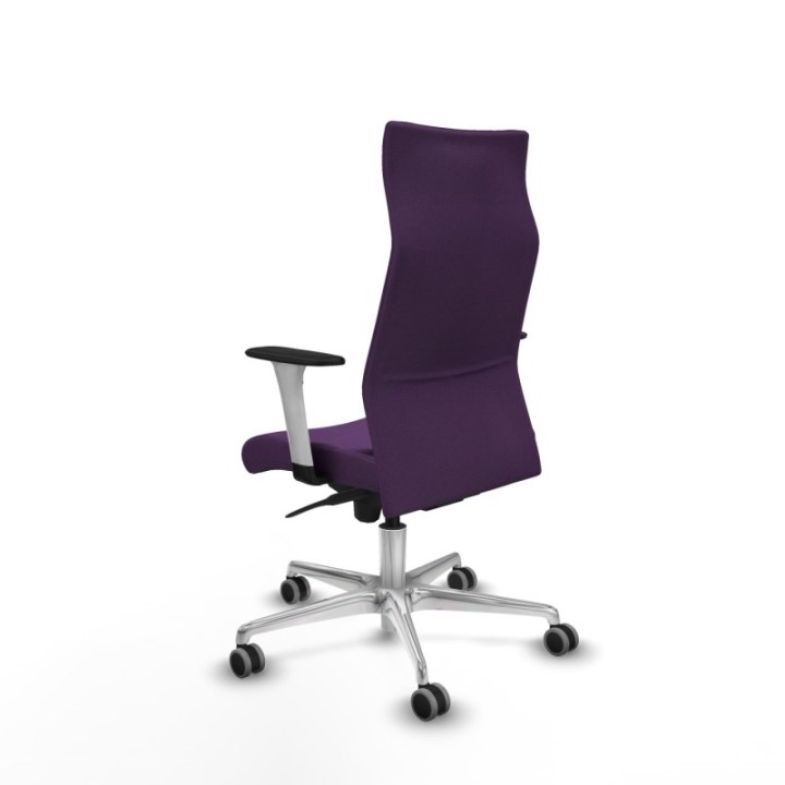 Albacete dirección sincro bali morado brazos 1D blancos base aluminio ruedas 65 engomadas