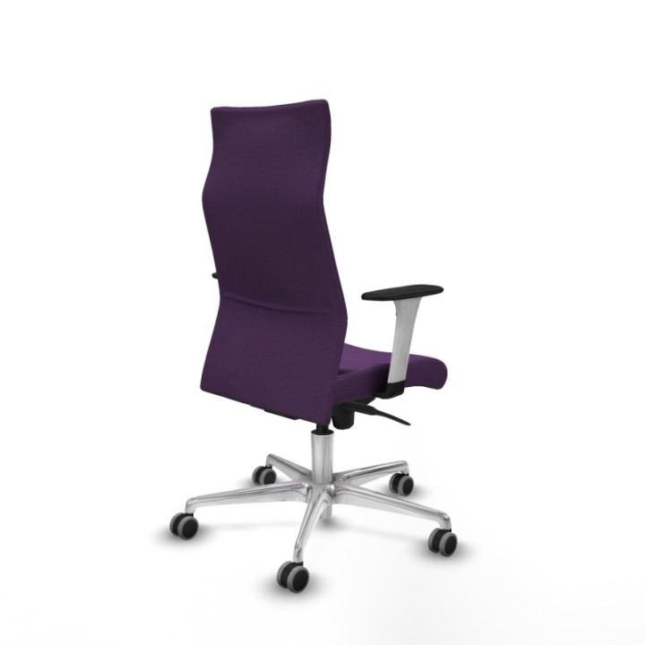 Albacete dirección sincro bali morado brazos 1D blancos base aluminio ruedas 65 engomadas