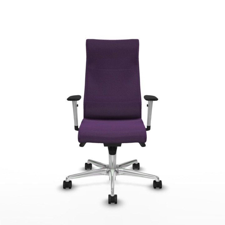 Albacete dirección sincro bali morado brazos 1D blancos base aluminio ruedas 65 nailon