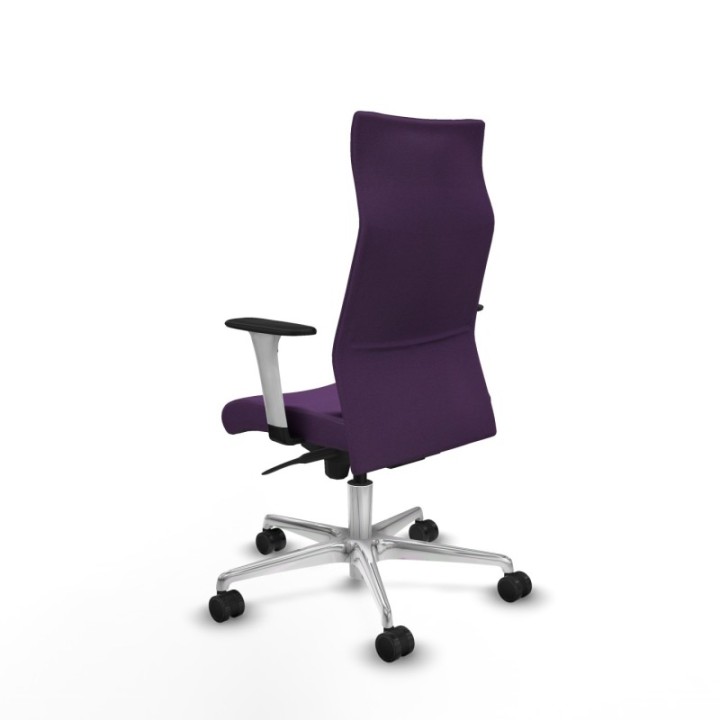 Albacete dirección sincro bali morado brazos 1D blancos base aluminio ruedas 65 nailon