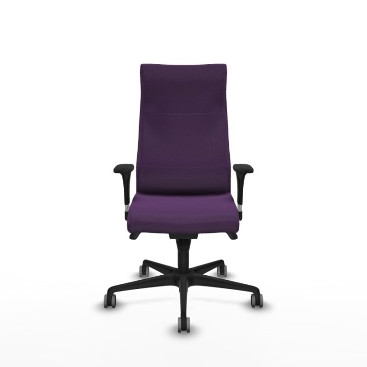 Albacete dirección sincro bali morado brazos 1D cromados base nailon ruedas 65 engomadas