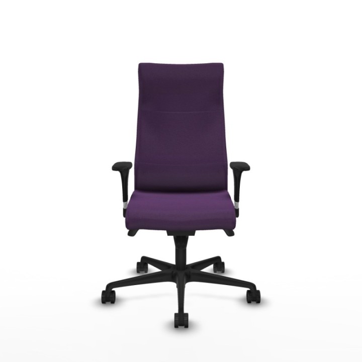 Albacete dirección sincro bali morado brazos 1D cromados base nailon ruedas 65 nailon