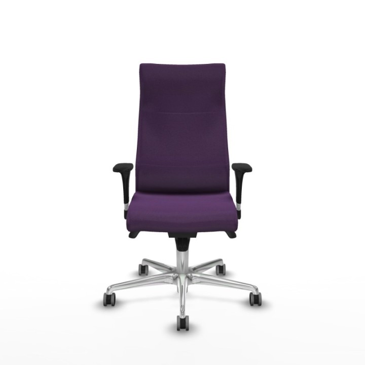 Albacete dirección sincro bali morado brazos 1D cromados base aluminio ruedas 65 engomadas