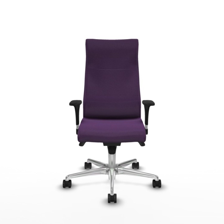 Albacete dirección sincro bali morado brazos 1D cromados base aluminio ruedas 65 nailon