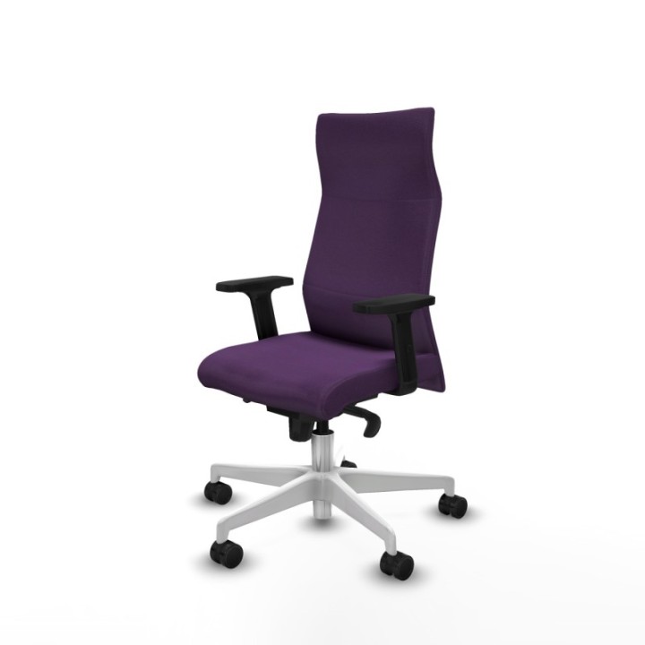 Albacete dirección sincro bali morado brazos 2D base blanca ruedas 65 nailon