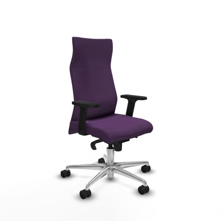 Albacete dirección sincro bali morado brazos 2D base aluminio ruedas 65 nailon