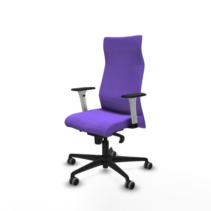 Albacete dirección sincro bali lila brazos 1D blancos base nailon ruedas 65 engomadas