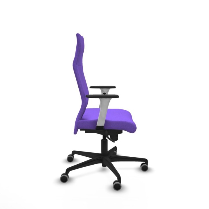 Albacete dirección sincro bali lila brazos 1D blancos base nailon ruedas 65 engomadas