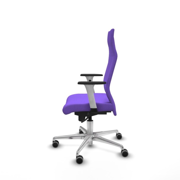 Albacete dirección sincro bali lila brazos 1D blancos base aluminio ruedas 65 engomadas