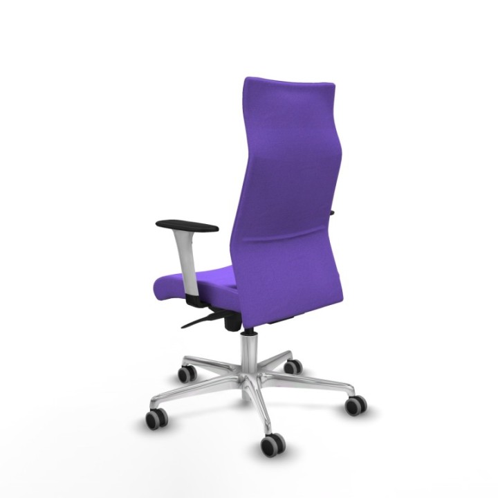 Albacete dirección sincro bali lila brazos 1D blancos base aluminio ruedas 65 engomadas