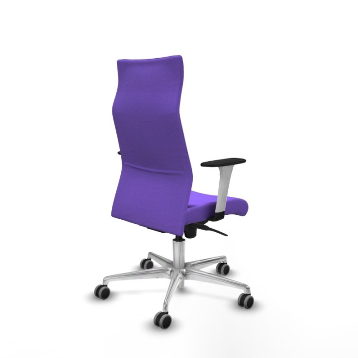 Albacete dirección sincro bali lila brazos 1D blancos base aluminio ruedas 65 engomadas