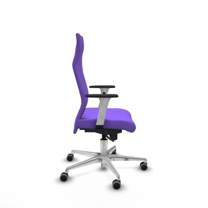 Albacete dirección sincro bali lila brazos 1D blancos base aluminio ruedas 65 engomadas