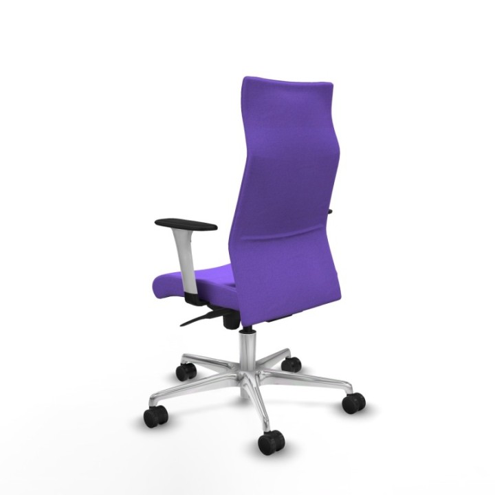 Albacete dirección sincro bali lila brazos 1D blancos base aluminio ruedas 65 nailon