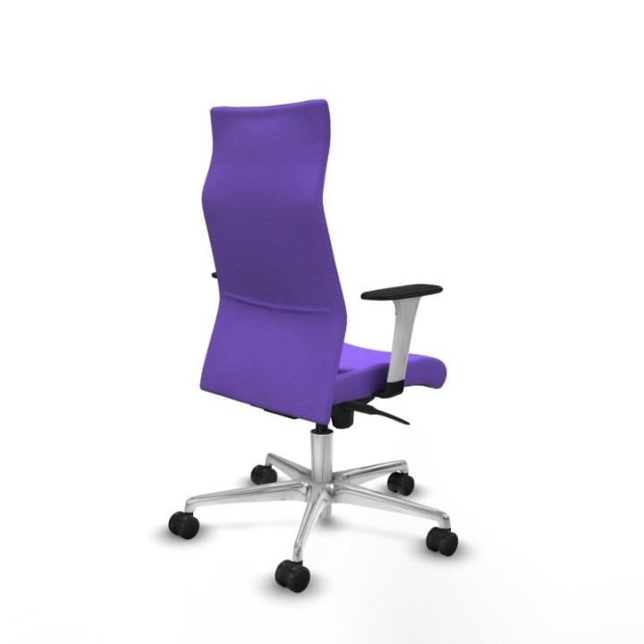 Albacete dirección sincro bali lila brazos 1D blancos base aluminio ruedas 65 nailon