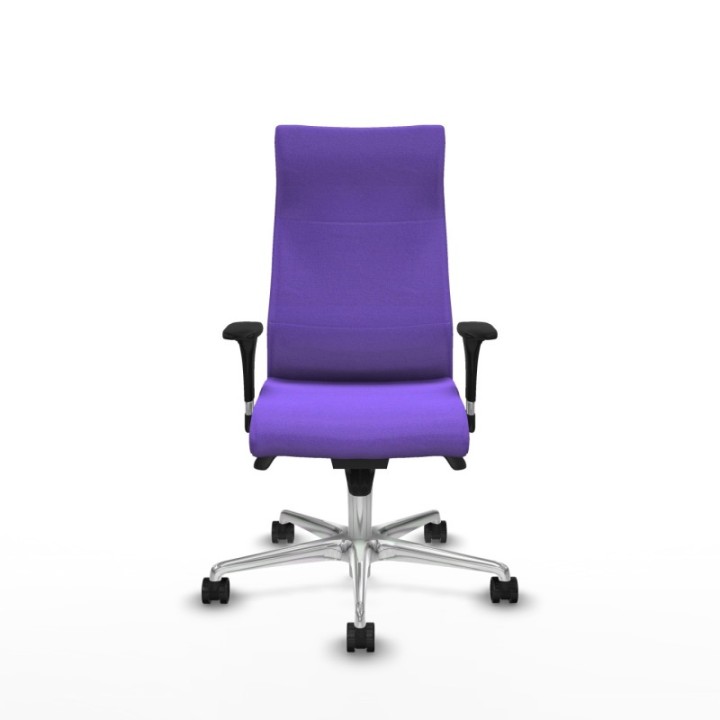 Albacete dirección sincro bali lila brazos 1D cromados base aluminio ruedas 65 nailon