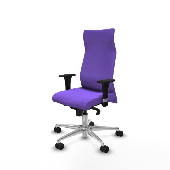 Albacete dirección sincro bali lila brazos 1D cromados base aluminio ruedas 65 nailon