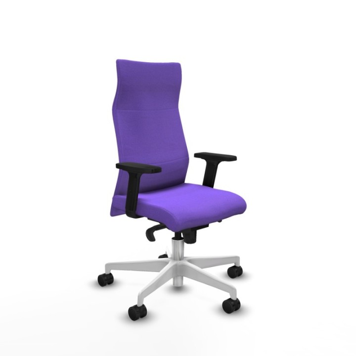 Albacete dirección sincro bali lila brazos 2D base blanca ruedas 65 nailon