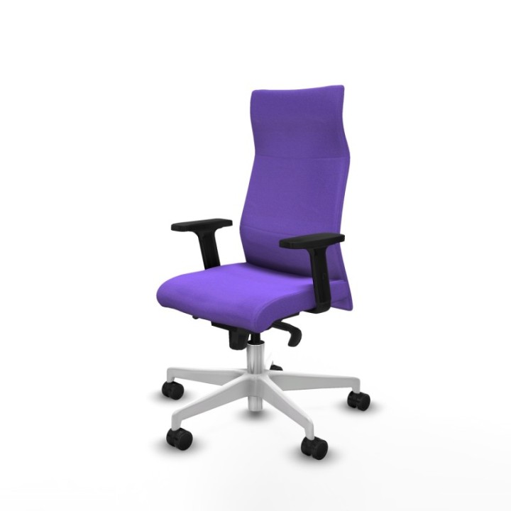 Albacete dirección sincro bali lila brazos 2D base blanca ruedas 65 nailon