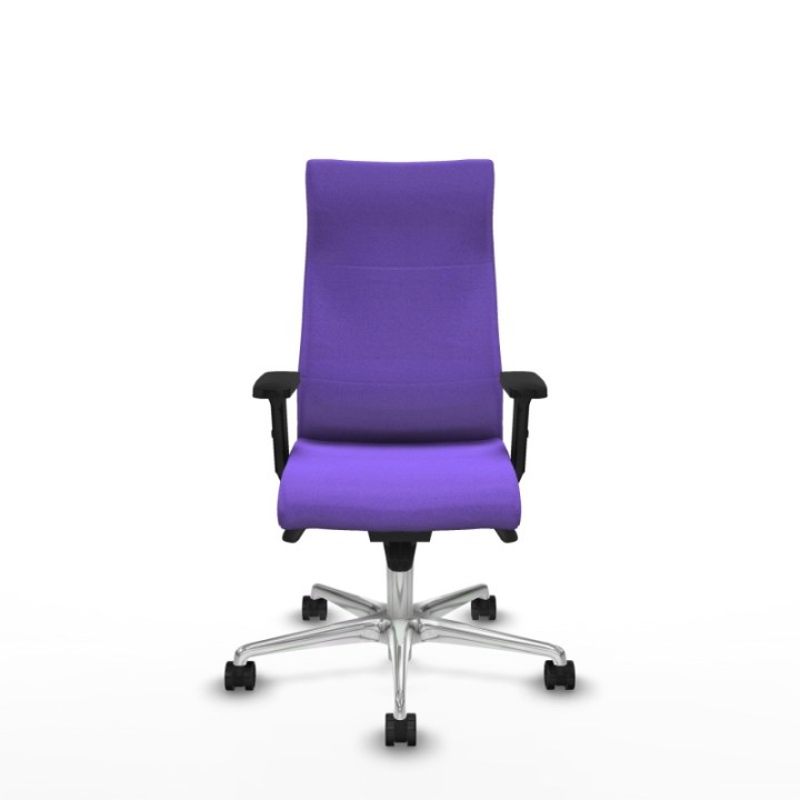 Albacete dirección sincro bali lila brazos 2D base aluminio ruedas 65 nailon