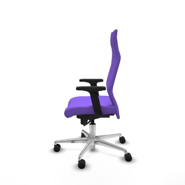 Albacete dirección sincro bali lila brazos 2D base aluminio ruedas 65 nailon