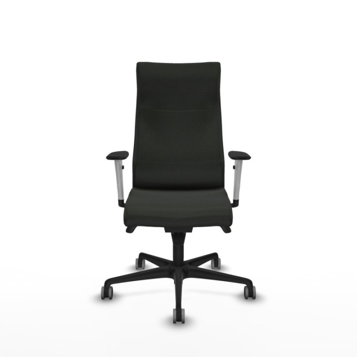 Albacete dirección sincro bali negro brazos 1D blancos base nailon ruedas 65 engomadas