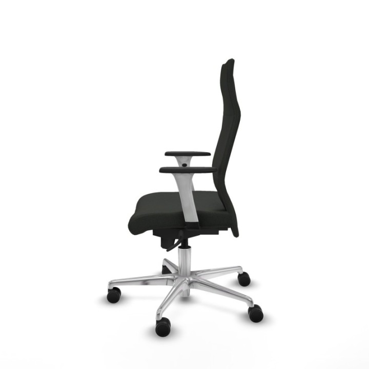 Albacete dirección sincro bali negro brazos 1D blancos base aluminio ruedas 65 nailon