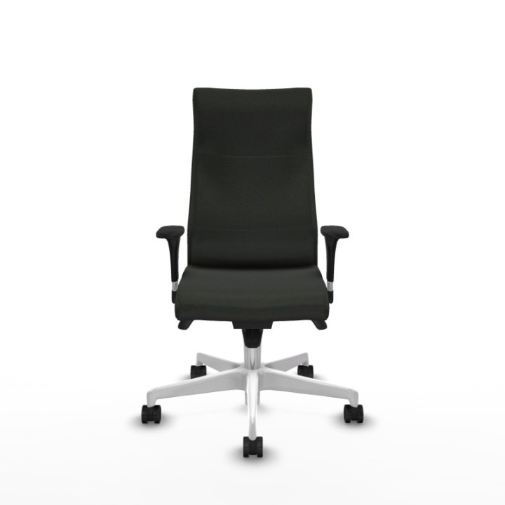 Albacete dirección sincro bali negro brazos 1D cromados base blanca ruedas 65 nailon