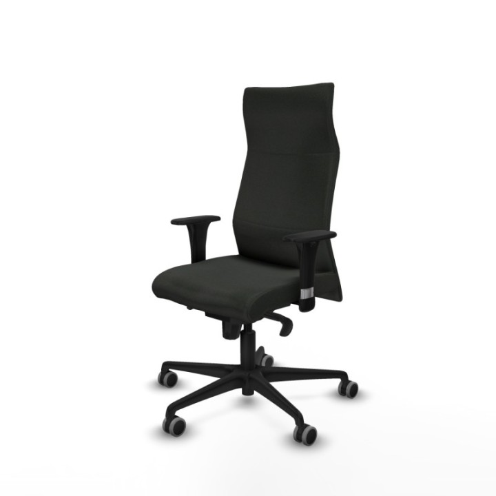 Albacete dirección sincro bali negro brazos 1D cromados base nailon ruedas 65 engomadas