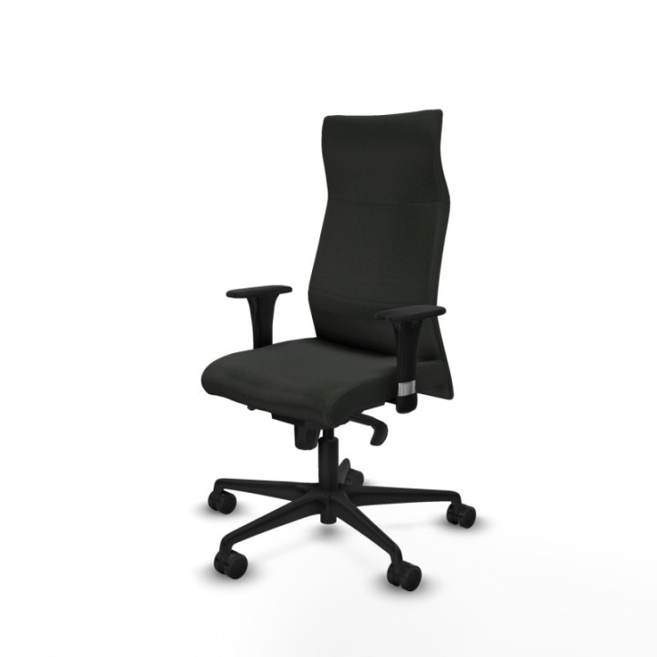 Albacete dirección sincro bali negro brazos 1D cromados base nailon ruedas 65 nailon