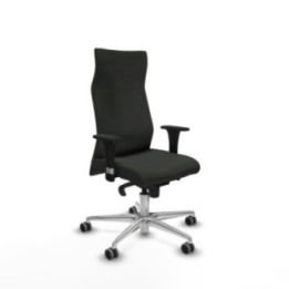 Albacete dirección sincro bali negro brazos 1D cromados base aluminio ruedas 65 engomadas