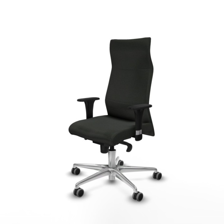 Albacete dirección sincro bali negro brazos 1D cromados base aluminio ruedas 65 engomadas