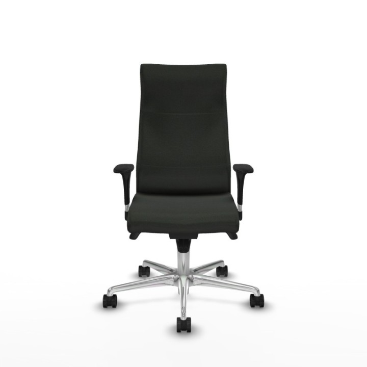 Albacete dirección sincro bali negro brazos 1D cromados base aluminio ruedas 65 nailon