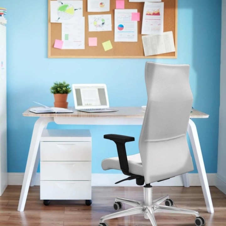 Albacete dirección sincro bali negro brazos 2D base aluminio ruedas 65 engomadas