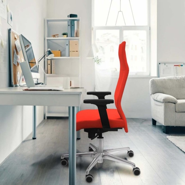 Albacete dirección sincro bali negro brazos 2D base aluminio ruedas 65 engomadas