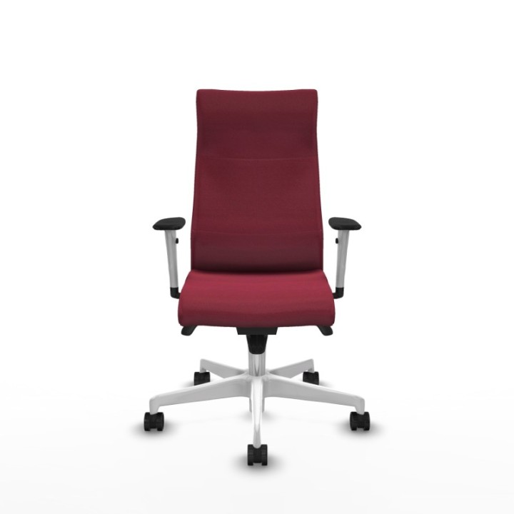 Albacete dirección sincro bali granate brazos 1D blancos base blanca ruedas 65 nailon