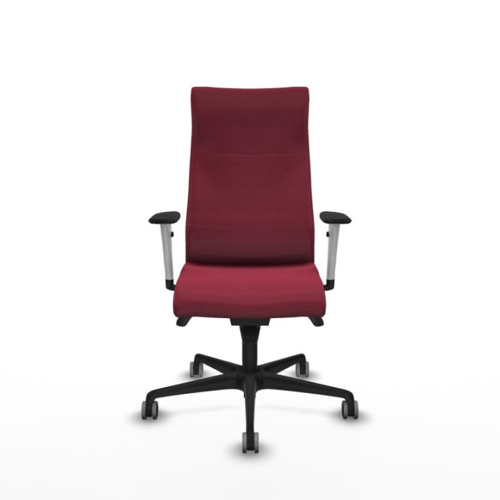 Albacete dirección sincro bali granate brazos 1D blancos base nailon ruedas 65 engomadas