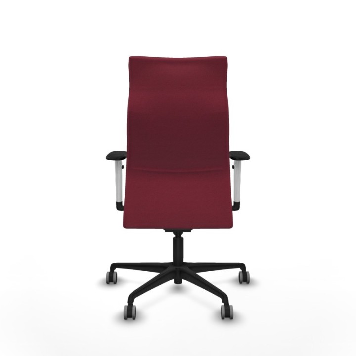 Albacete dirección sincro bali granate brazos 1D blancos base nailon ruedas 65 engomadas