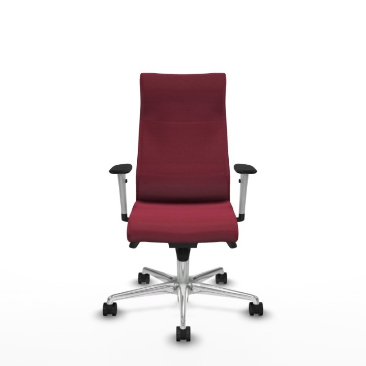 Albacete dirección sincro bali granate brazos 1D blancos base aluminio ruedas 65 nailon