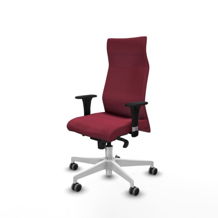 Albacete dirección sincro bali granate brazos 1D cromados base blanca ruedas 65 engomadas