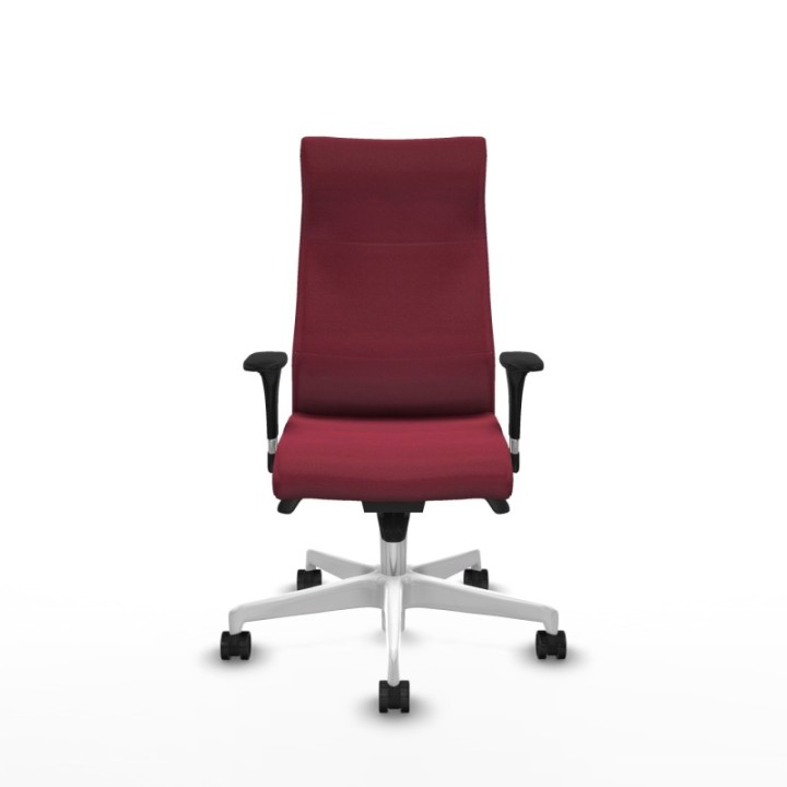 Albacete dirección sincro bali granate brazos 1D cromados base blanca ruedas 65 nailon