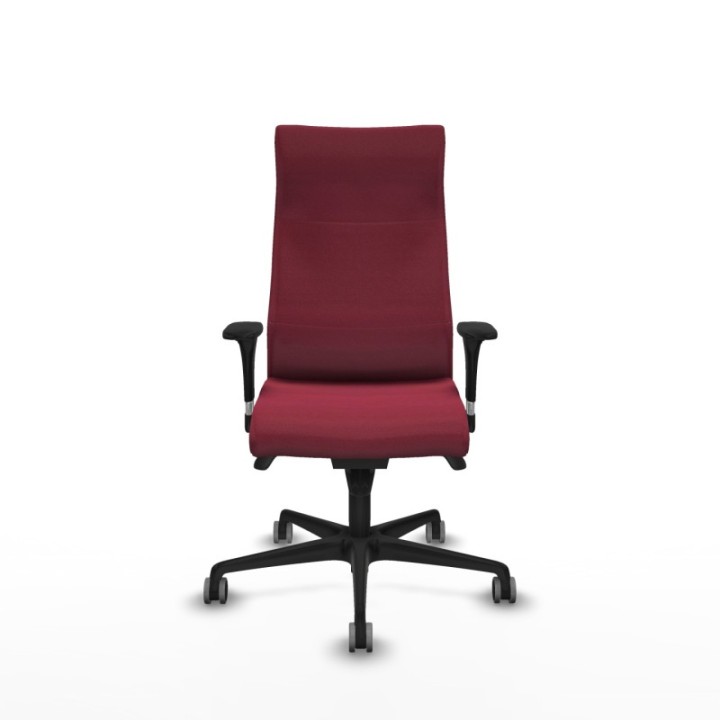 Albacete dirección sincro bali granate brazos 1D cromados base nailon ruedas 65 engomadas