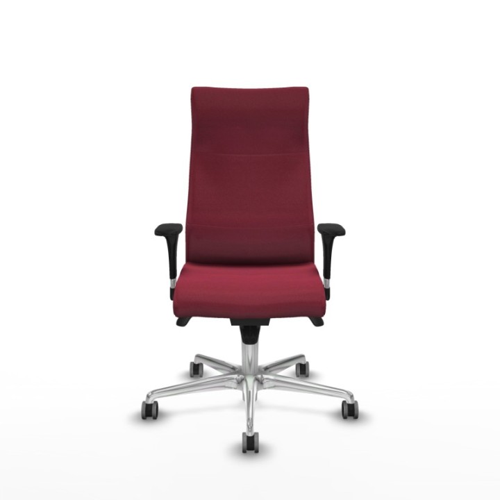 Albacete dirección sincro bali granate brazos 1D cromados base aluminio ruedas 65 engomadas