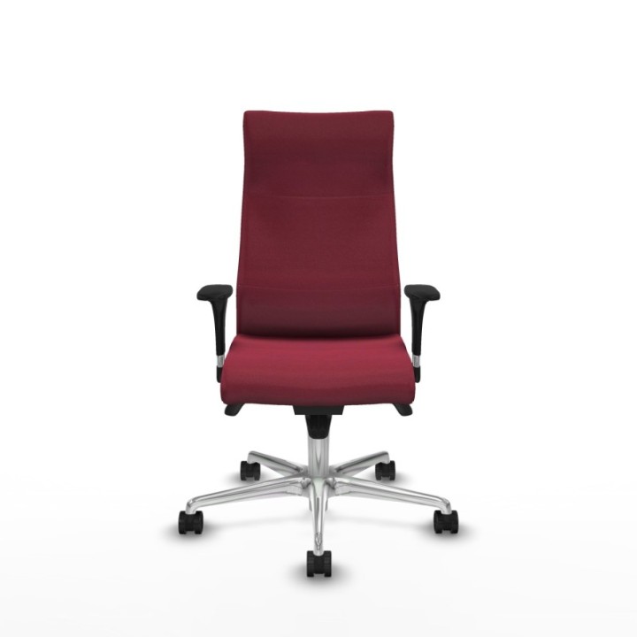 Albacete dirección sincro bali granate brazos 1D cromados base aluminio ruedas 65 nailon